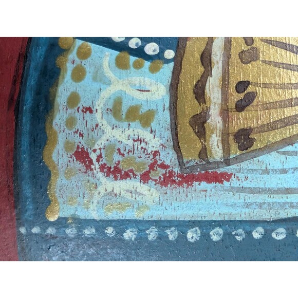 Vintage Madonna Child Pin: Hand Crafted Austrian Brooch - Picture 2 of 10